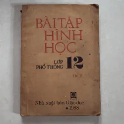 Bài tập hình học 12 (tập 2) - 1988s