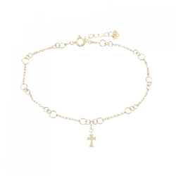 K18YG Vòng tay chéo - Hàng hiệu Authentic 878863