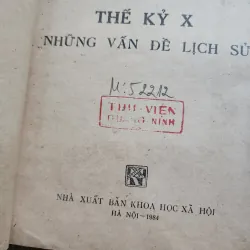 Thế kỷ X những vấn đề lịch sử | viện sử học | 1984 1000007