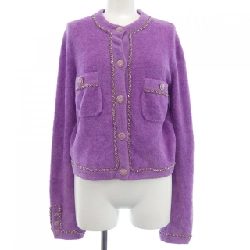 Áo khoác không cổ CHANEL