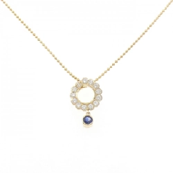 Dây chuyền Sapphire K18YG 0.33CT - Hàng hiệu Chính hãng