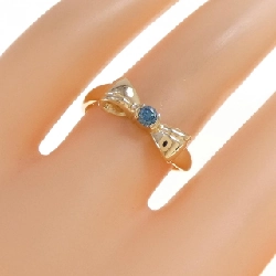 Nhẫn kim cương K18YG hình ruy băng 0.10CT 668563