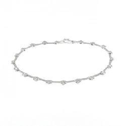 K18WG Vòng tay kim cương 1.00CT - Hàng hiệu Chính hãng 878111