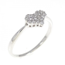 Nhẫn kim cương hình trái tim K18WG 0.14CT