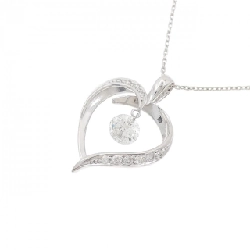 K18WG Dây chuyền kim cương hình trái tim 0.44CT - Hàng hiệu Chính hãng 861386