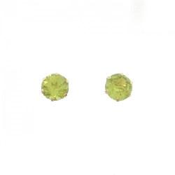 K18YG Peridot Bông tai - Hàng hiệu Chính hãng