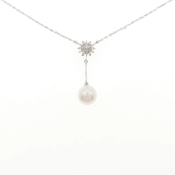 K18WG Dây chuyền ngọc trai Akoya 7.7mm - Hàng hiệu Chính hãng