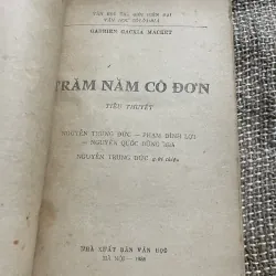 TRĂM NĂM CÔ ĐƠN- bản in đầu 1041437