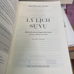 LÝ LỊCH SỰ VỤ - NGUYỄN ĐỨC XUYÊN  1021627