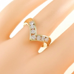 Nhẫn kim cương K18YG 0.50CT 671076