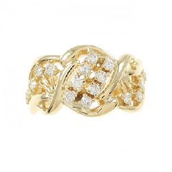 Nhẫn kim cương K18YG 0.32CT 673048