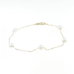 K18YG Vòng tay ngọc trai nước ngọt - Hàng hiệu Authentic 873504