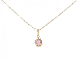 K18YG Dây chuyền Ruby - Hàng hiệu Chính hãng