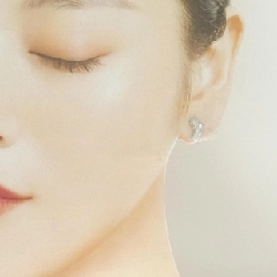 K18WG Bông tai kim cương 0.18CT - Hàng hiệu Chính hãng 863293