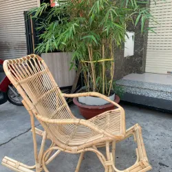 Ghế bập bênh mây tre đan 713971