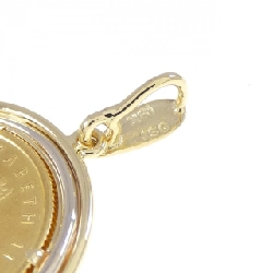 Mặt dây chuyền đồng xu 18K ba màu (khung) - Hàng hiệu Authentic 864557