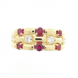 Nhẫn ruby K18YG 0.40CT 666493