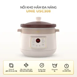 Nồi kho hầm đa năng UNIE USC308 dung tích 3L, lòng nồi gốm tử sa, 8 chức năng kho hầm 692586