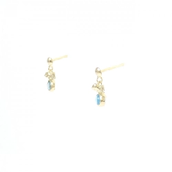 K18YG Blue Topaz Bông tai - Hàng hiệu Chính hãng 865005