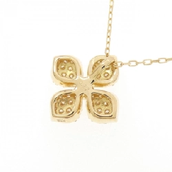 K18YG Hoa Pave Kim Cương Dây Chuyền 0.27CT - Hàng hiệu Chính hãng 847365