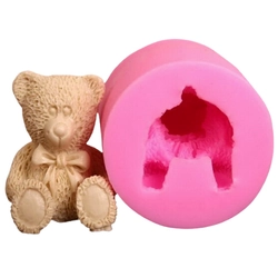 Khuôn silicon làm rau câu gấu Teddy - Mã số 1295