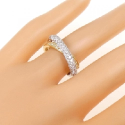 Nhẫn kim cương Pavé K18YG/PT900 0.65CT - Hàng hiệu Chính hãng 852505