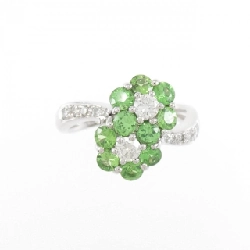 Nhẫn Garnet Xanh K18WG 1.00CT 670168