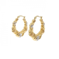 K18 Ba màu Heart Bông tai - Hàng hiệu Chính hãng