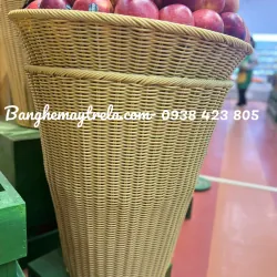 Sọt trung bày siêu thị đan dây nhựa tròn 577104