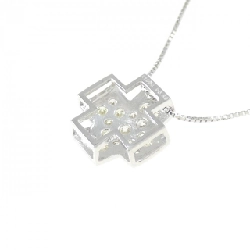 K18WG Dây chuyền kim cương chéo 0.30CT - Hàng hiệu Chính hãng 863093