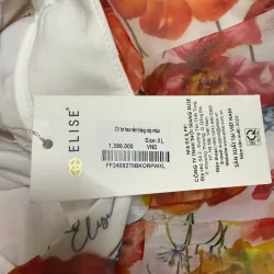 Váy nữ họa tiết hoa váy dáng xòe size XL màu sắc tươi sáng 1023751