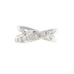 Nhẫn nhẫn ngón út kim cương K18WG 0.05CT 671214