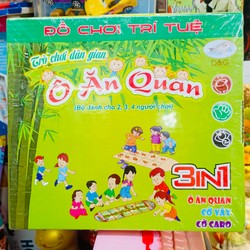 Đồ chơi Trí tuệ, Trò chơi dân gian 3in1 Ô ăn quan, Cờ vây, cờ caro 177731