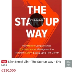 The startup way Sách tiếng Anh Còn tốt 275316