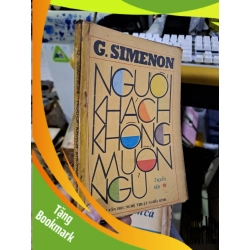 (TẶNG BOOKMARK) Người khách không muốn ngủ tập truyện 1 mới 70% ố rách bìa 1988 Văn học nước ngoài RBK1709