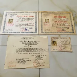 Bộ giấy tờ nghề Vô tuyến điện Sài Gòn (1964-1982) 1013283