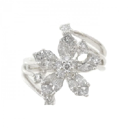 Nhẫn kim cương hoa K18WG 0.90CT 670561