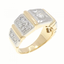 Nhẫn kim cương K18YG/PT900 0.25CT - Hàng hiệu Authentic