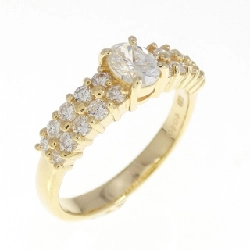 Nhẫn kim cương K18YG 0.40CT