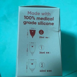 Cốc nguyệt san móp hộp vẫn nguyên tem  mới size 0  74591
