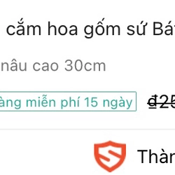 Lọ hoa gốm Bát Tràng 320626