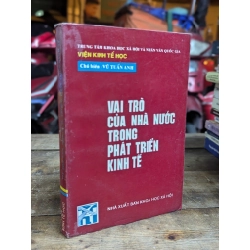 VAI TRÒ CỦA NHÀ NƯỚC TRONG PHÁT TRIỂN KINH TẾ - VŨ TUẤN ANH CHỦ BIÊN