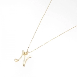 K18YG Chữ cái N Dây chuyền - Hàng hiệu Chính hãng 861794