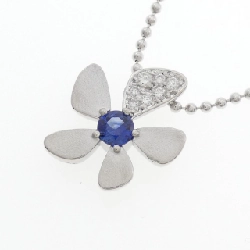 Dây chuyền Sapphire hoa PT900/PT850 0.34CT - Hàng hiệu Authentic 859630