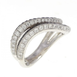 Nhẫn kim cương 750WG/750BG 0.45CT