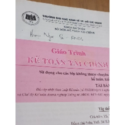 Giáo trình Kế Toán Tài Chính - Trường ĐH Kinh Tế TP.HCM