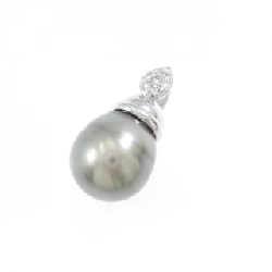 K14WG Ngọc trai đen pendant - Hàng hiệu Authentic