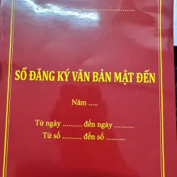 S119. SỔ ĐĂNG KÍ VĂN BẢN MẬT ĐẾN
