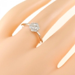 Nhẫn kim cương K18WG hoa 669936