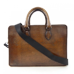 Berluti Anjou Small Scritt Leather Brief BAG - Hàng hiệu Authentic 900205